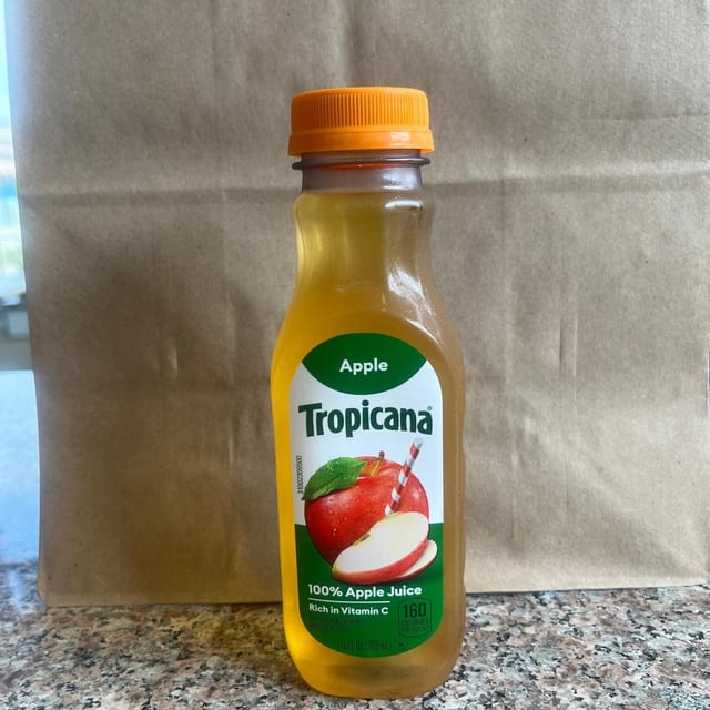 Tropicana Apple Juice.